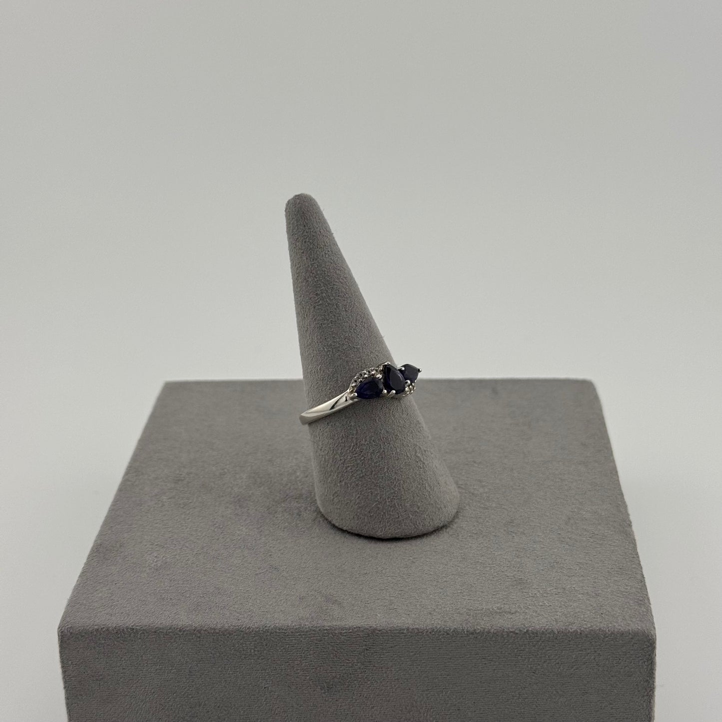 Three-Stone Tanzanite Ring - Sterling Silver