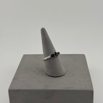 Three-Stone Tanzanite Ring - Sterling Silver