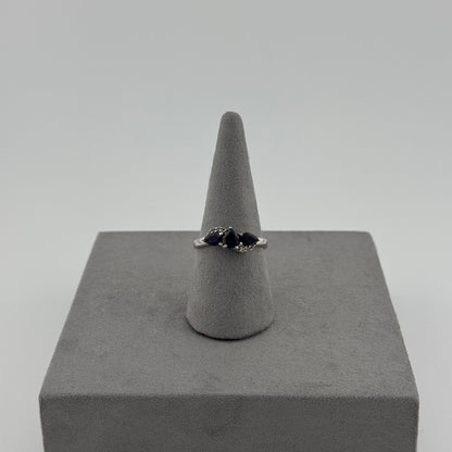 Three-Stone Tanzanite Ring - Sterling Silver