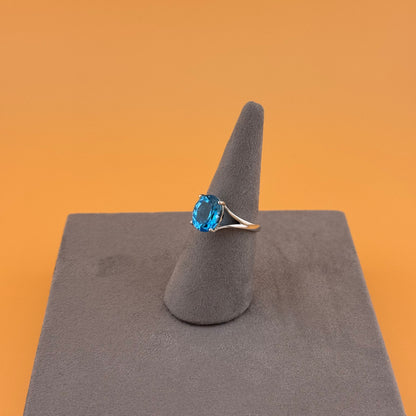 London Blue Topaz Ring - Sterling Silver