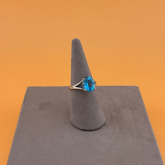 London Blue Topaz Ring - Sterling Silver