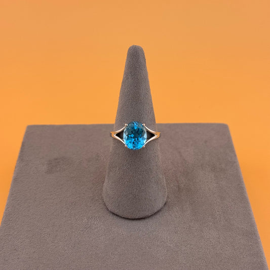 London Blue Topaz Ring - Sterling Silver